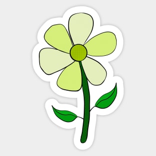 Yellow flower Sticker